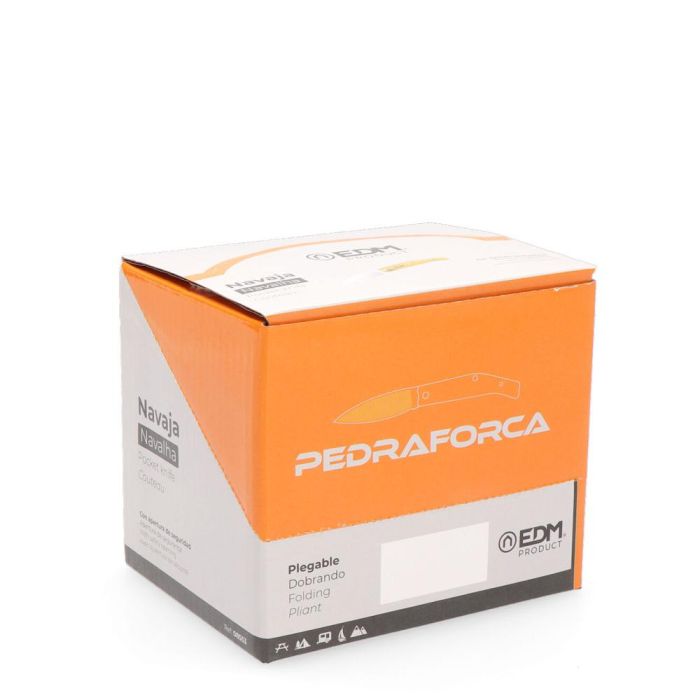 Edm Navaja Pedraforca Mango Plástico 181 mm Acero Inoxidable Profesional Doméstico Plegable Marrón 2