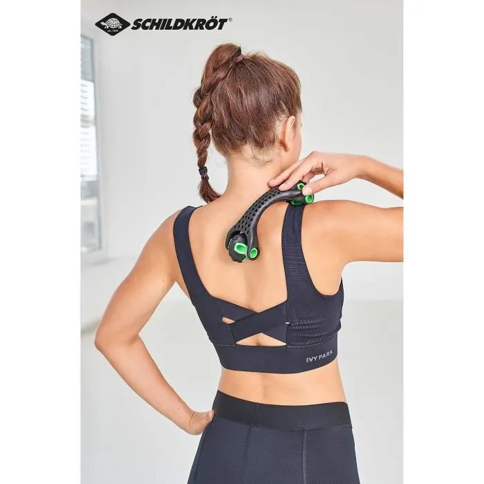 Schildkrot Rodillo de Masaje Fitness 19 cm Polipropileno Negro/Verde AUC4000885601503 1