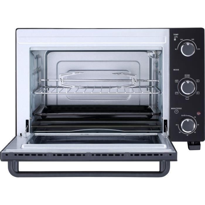 Continental Edison CEMF35B4 Mini Horno Eléctrico 35L Negro 1500W con Asador y Circulación Natural 3 Continental Edison CEMF35B4 Mini Horno Eléctrico 35L Negro 1500W con Asador y Circulación Natural 3