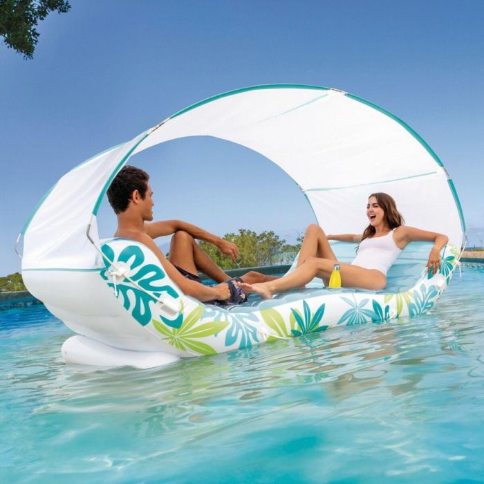 Colchoneta Hinchable Intex 224 x 165 x 150 cm (2 Unidades) 5 Colchoneta Hinchable Intex 224 x 165 x 150 cm (2 Unidades) 5
