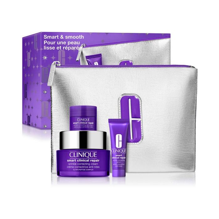 Clinique SMART CLINICAL REPAIR CREMA ANTIARRUGAS ESTUCHE Set 4 pz con CL1870 Peptide Complex y Serum para piel rejuvenecida