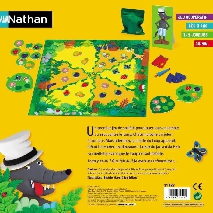 Nathan The Wolf Game Juego de Mesa Educativo Cooperativo para Niños a partir de 3 Años 2 Nathan The Wolf Game Juego de Mesa Educativo Cooperativo para Niños a partir de 3 Años 2