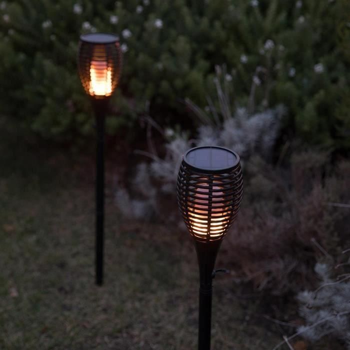 LUMI GARDEN Maity Sun Antorcha Solar - Efecto Llama, LED, 80 cm, Luz Blanco Cálido 2 LUMI GARDEN Maity Sun Antorcha Solar - Efecto Llama, LED, 80 cm, Luz Blanco Cálido 2