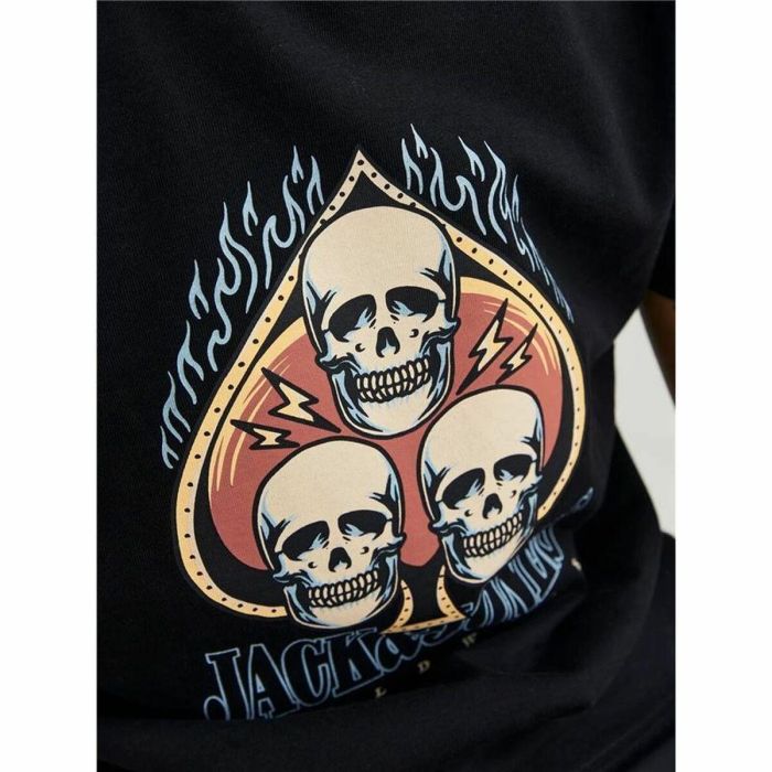 Camiseta de Manga Corta Infantil Jack & Jones Jorheavens Negro 2 Camiseta de Manga Corta Infantil Jack & Jones Jorheavens Negro 2