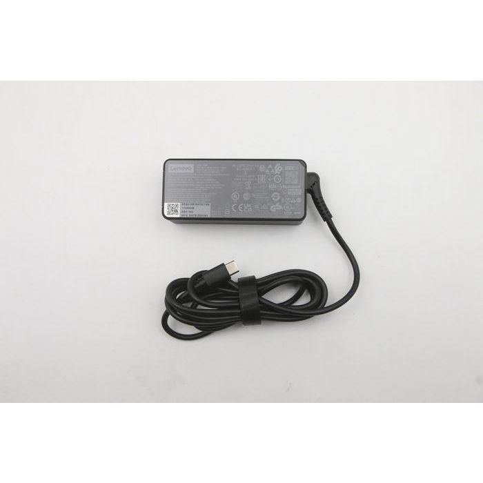 Lenovo AC adapter, 45W power output, 3-pin connector, compatible with Lenovo laptops, supports PD 3.0 fast charging. Lenovo AC adapter, 45W power output, 3-pin connector, compatible with Lenovo laptops, supports PD 3.0 fast charging.
