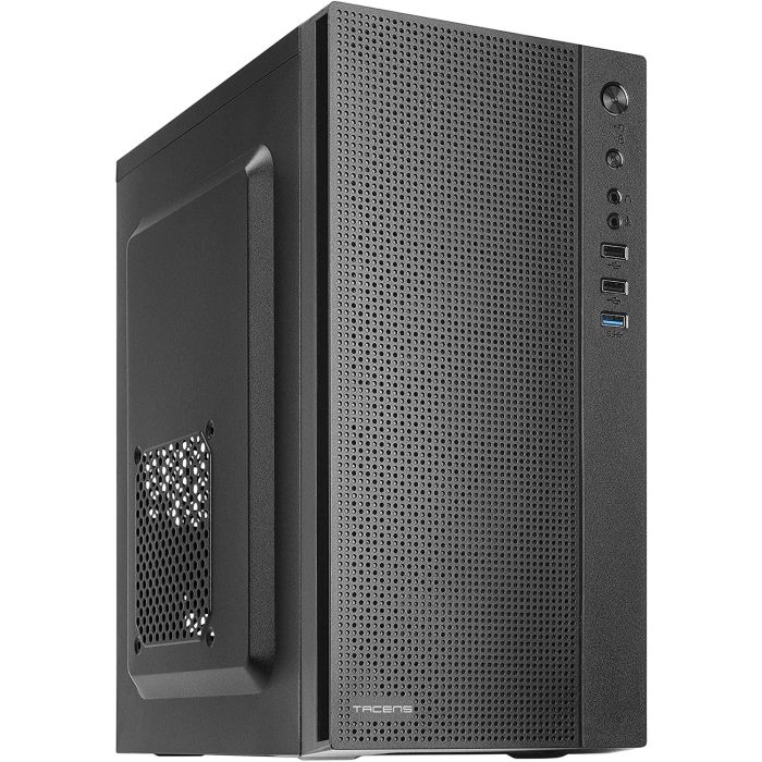 Tacens AC5500 Caja Ordenador Mini Torre Micro-ATX/Mini-ITX con Fuente 500W Silenciosa, USB 3.0 y Malla Frontal Negra Tacens AC5500 Caja Ordenador Mini Torre Micro-ATX/Mini-ITX con Fuente 500W Silenciosa, USB 3.0 y Malla Frontal Negra