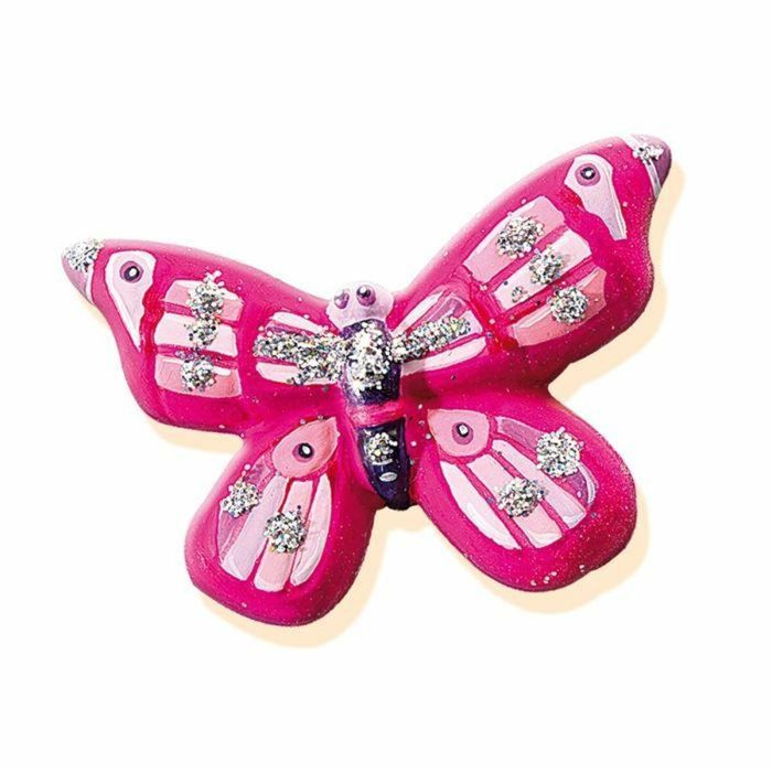 Ses Creative SES01131 Moldear y Pintar - Mariposa y Purpurina - Kit de Arte con Molde Grande, 6 Pinturas, Pincel, Purpurina y Escayola 2