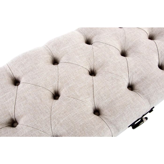 DKD Home Decor Descalzadora Loft Beige Lino y MDF 47 x 43 x 122 cm 1