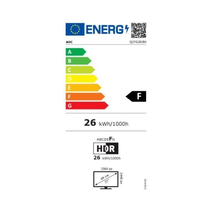AOC Q27G2E/BK Monitor Gaming 27" QHD (2560x1440) LED 155Hz 1ms, 2xHDMI DP, FreeSync Premium, Negro/Rojo 14 AOC Q27G2E/BK Monitor Gaming 27" QHD (2560x1440) LED 155Hz 1ms, 2xHDMI DP, FreeSync Premium, Negro/Rojo 14
