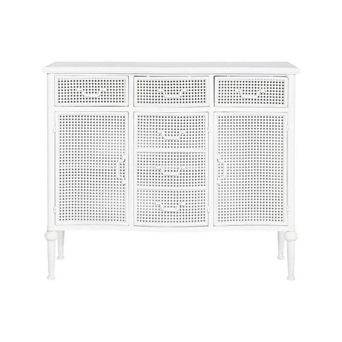 Aparador Home ESPRIT Blanco Metal 101 x 42 x 85 cm 1