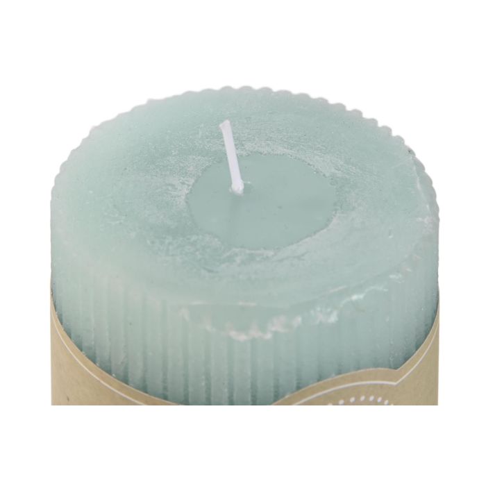 DKD Home Decor Vela Básicos Turquesa de Cera 7x7x7 cm, 220 gr - Pack de 12 Unidades 1