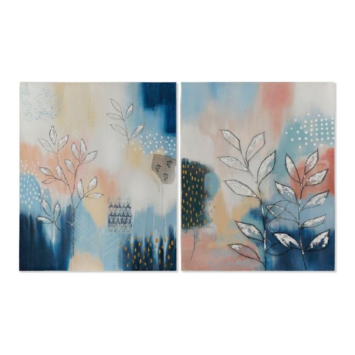 Cuadro Moderno DKD Home Decor Azul 4 x 100 x 80 cm (2 Unidades) Cuadro Moderno DKD Home Decor Azul 4 x 100 x 80 cm (2 Unidades)