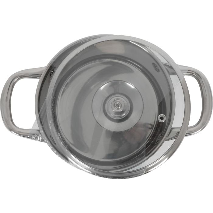 Cacerola Hermes 16 cm (1.8L) Acero Inoxidable con Tapa - Inde (6 Unidades) 2
