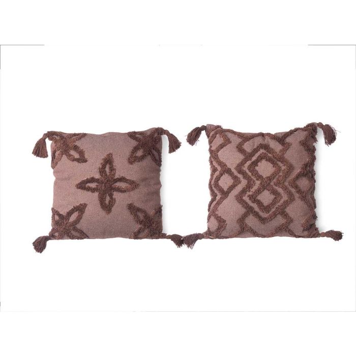 Cojin Bordado Marron 45X45 Cm Surtidos Giftdecor (9 Unidades) 1 Cojin Bordado Marron 45X45 Cm Surtidos Giftdecor (9 Unidades) 1