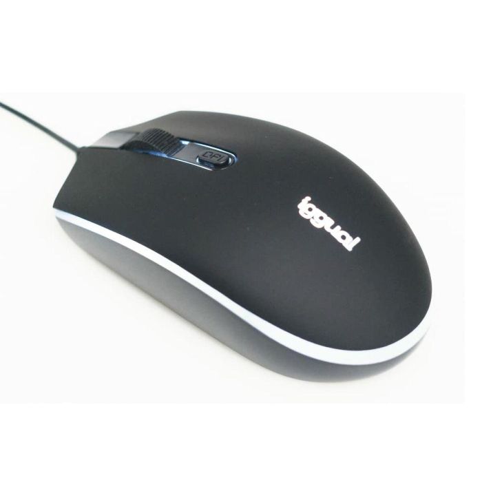 Ratón iggual IGG317624 Negro 1 Ratón iggual IGG317624 Negro 1