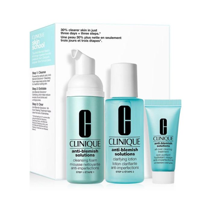 Clinique Anti-Blemish Solutions 3-Step Skin Care System Estuche 3 pz