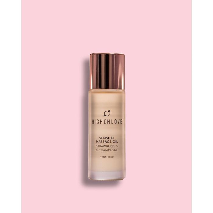Aceite de Masaje Erótico Highonlove Fresa Vino Espumoso de Fresa 30 ml 1