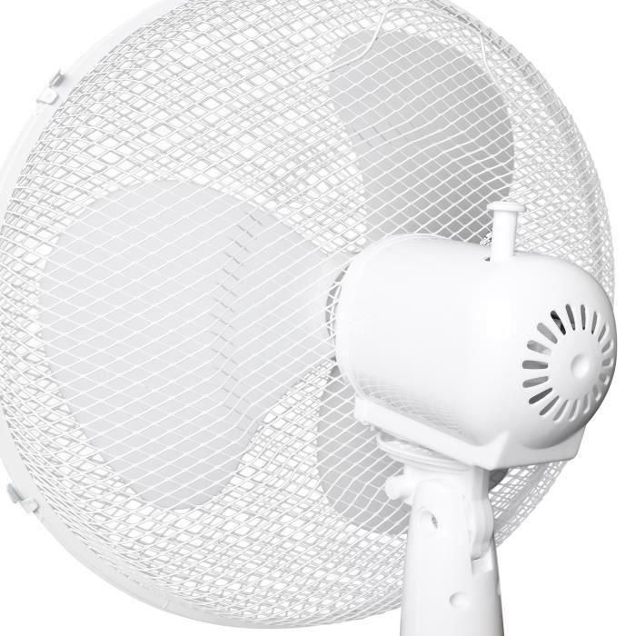 Ventilador de pie OCEANIC - 45W - Diámetro 40 cm - Altura regulable - Oscilación - Blanco 2 Ventilador de pie OCEANIC - 45W - Diámetro 40 cm - Altura regulable - Oscilación - Blanco 2
