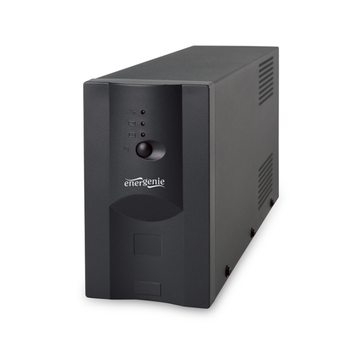 Gembird UPS-PC-1202AP Sistema Alimentación Ininterrumpida (UPS) Línea Interactiva 1.2kVA 720W 4 Salidas AC Torre Negro