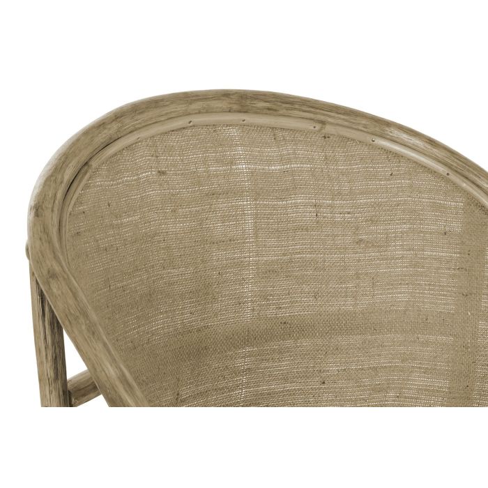 Sillón de jardín DKD Home Decor Blanco Marrón 66 x 50 x 90 cm 63 x 66 x 88 cm 65 x 63 x 90 cm 2