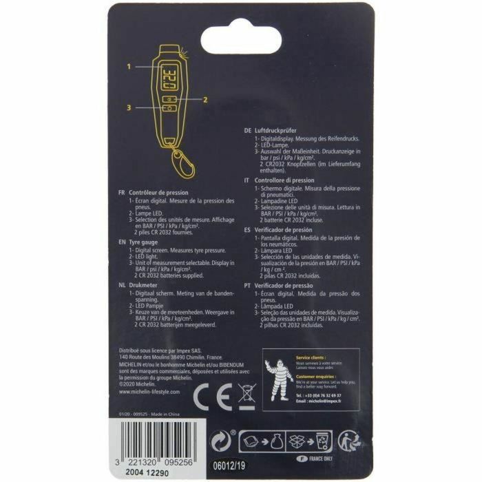 Michelin 9525 Controlador de Presión Digital de 0,05 bares a 7 bares Precisión 0,05 bares