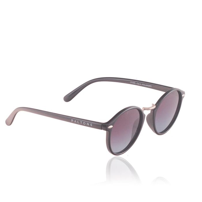 Paltons Sunglasses COCOA 0421 Gafas de sol para hombre y mujer, con cristales negros polarizados, protección UV, montura negra y 140 mm de ancho 1