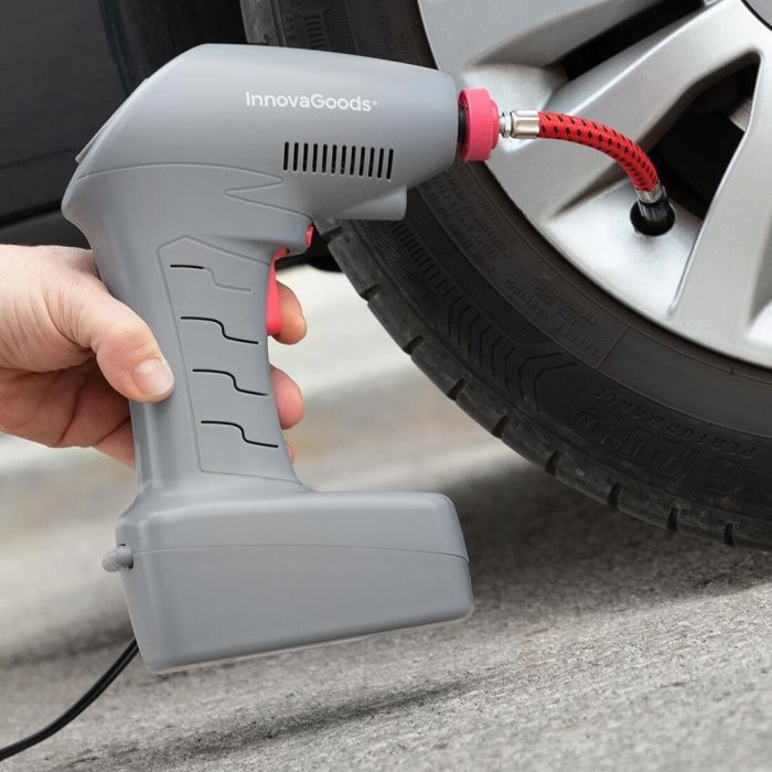 Compresor de Aire Portátil con LED Airpro+ InnovaGoods 10 Compresor de Aire Portátil con LED Airpro+ InnovaGoods 10