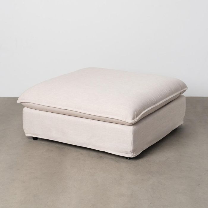 Puf Beige Dm-Tejido Salón 100 X 100 X 42 cm