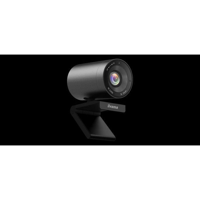 iiyama UC-CAM10PRO-1 Webcam Profesional 4K con Micrófono, Zoom Digital 5x, Campo de Visión 120°, Auto Seguimiento y Reducción Ruido 1