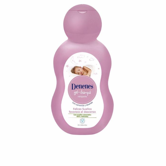 Denenes FELICES SUEÑOS Gel y Champú Relajante para Bebé 500 ml con Lavanda y Manzanilla Denenes FELICES SUEÑOS Gel y Champú Relajante para Bebé 500 ml con Lavanda y Manzanilla