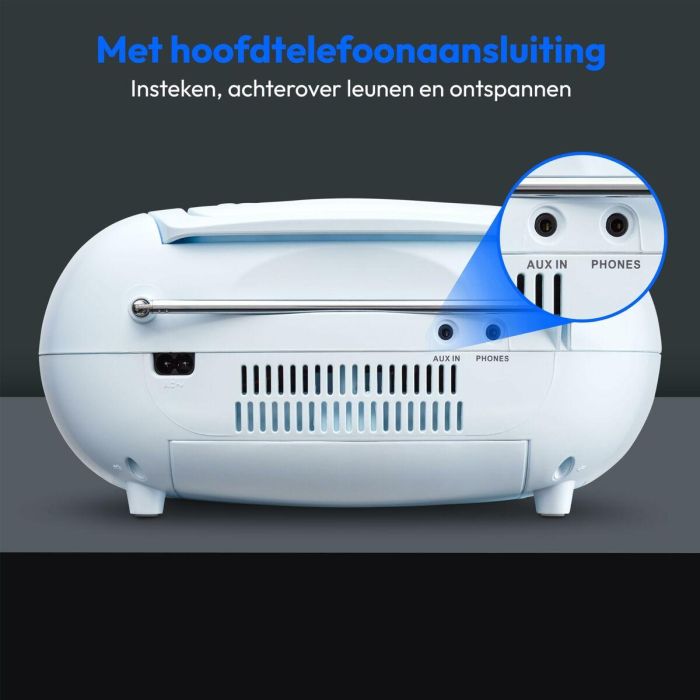 Medion MED4061275227482 Radio CD FM 2x2.2W RMS Azul 7 Medion MED4061275227482 Radio CD FM 2x2.2W RMS Azul 7