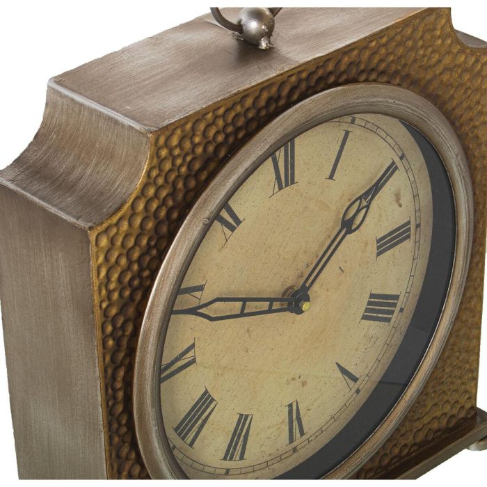 Reloj de Mesa Alexandra House Living Dorado Metal 31 x 33 x 9 cm 2