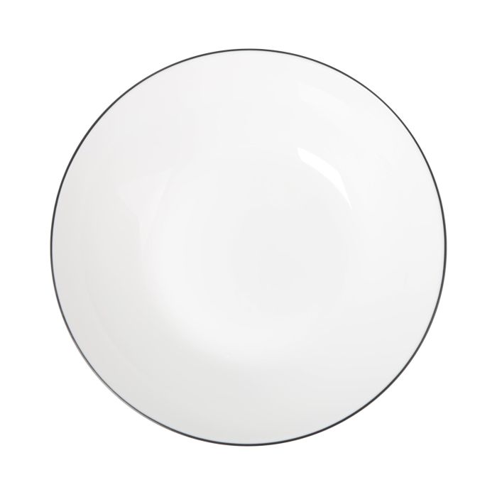 Inde Set de 3 Platos Hondos Ischia Red.Opal, Negro, 20.3 cm de Diámetro x 4 cm de Altura, Porcelana (4 Cajas) Inde Set de 3 Platos Hondos Ischia Red.Opal, Negro, 20.3 cm de Diámetro x 4 cm de Altura, Porcelana (4 Cajas)