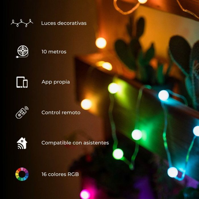 Tiras LED KSIX RGB (10 m) 12 Tiras LED KSIX RGB (10 m) 12