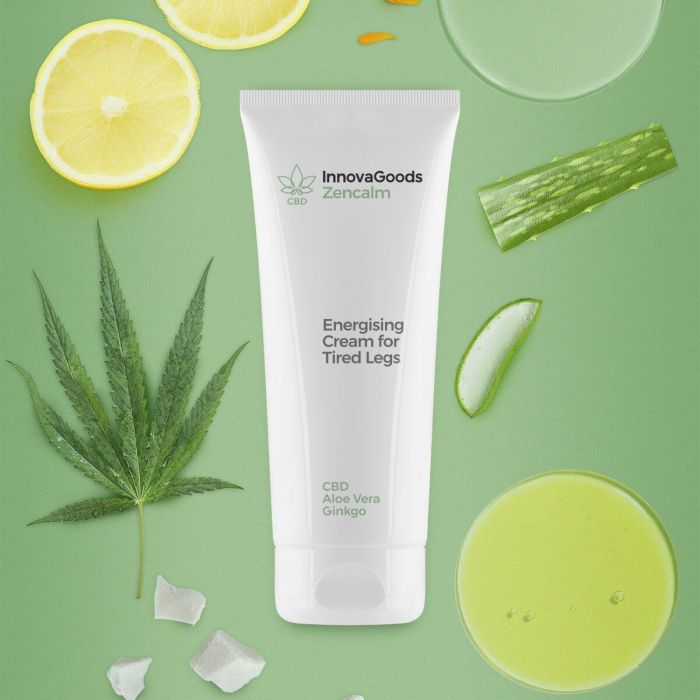 Crema para Piernas Cansadas Energizante CBD Zencalm InnovaGoods 200 ml 4 Crema para Piernas Cansadas Energizante CBD Zencalm InnovaGoods 200 ml 4