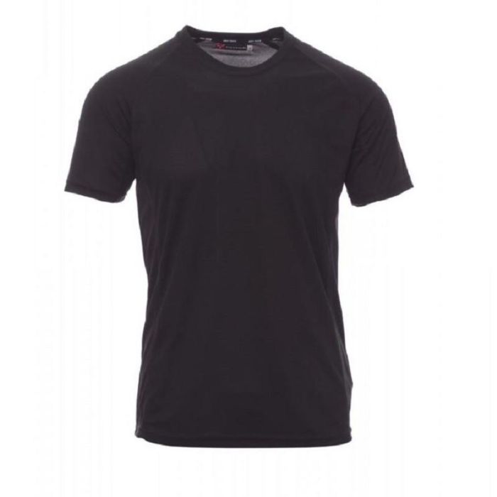 Camiseta Técnica Lisa Color Negro Tallas S-Xxl Talla Xxl Payper
