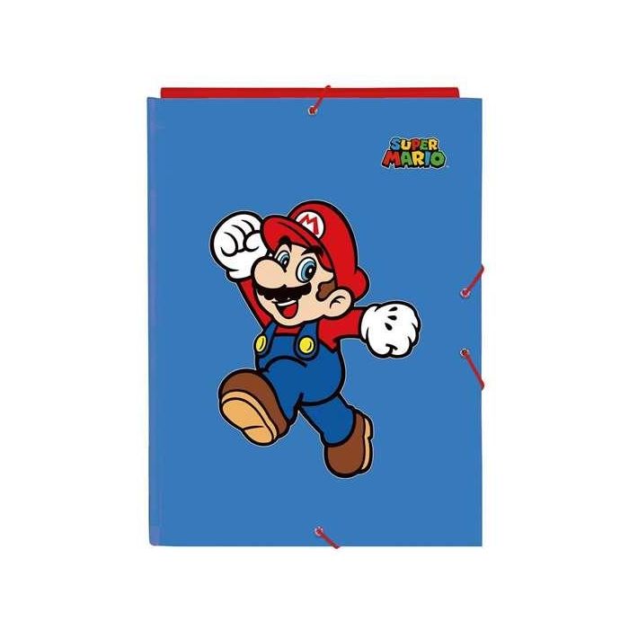 Carpeta Super Mario World Azul marino A4 2 Carpeta Super Mario World Azul marino A4 2
