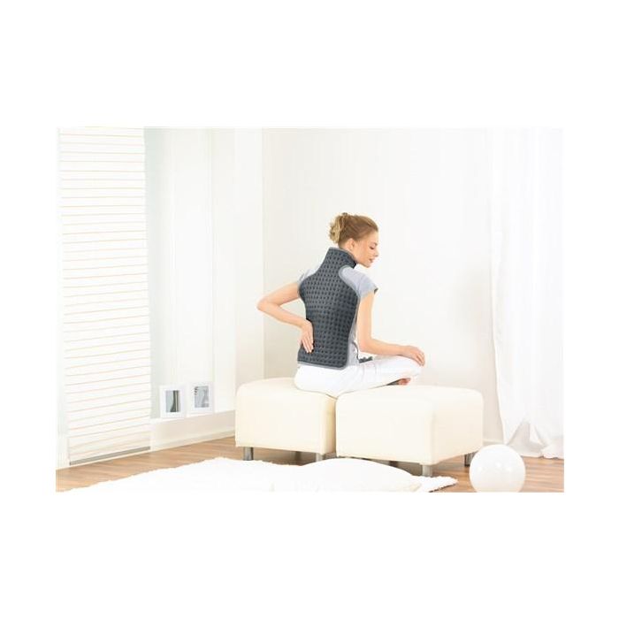 Beurer HK-53 Almohadilla Electrónica LED Cervical/Dorsal (42x64 cm) con 3 Niveles de Temperatura y Correa Abdominal 1