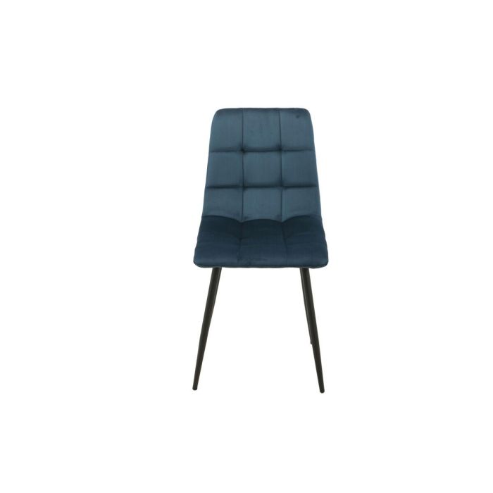 Silla Romimex Azul Terciopelo Metal 45 x 89 x 55 cm 4