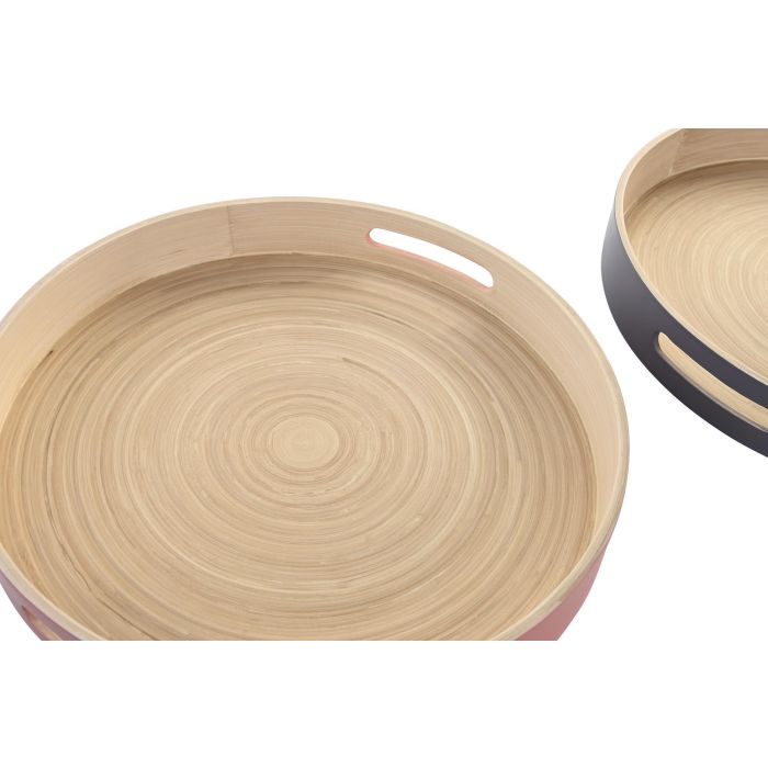 DKD Home Decor Bandeja Decorativa Balines de Bambú para Hogar Colección Vermos Medidas 38x38x5.5 cm Pack 3 Unidades con Colores Surtidos 1 DKD Home Decor Bandeja Decorativa Balines de Bambú para Hogar Colección Vermos Medidas 38x38x5.5 cm Pack 3 Unidades con Colores Surtidos 1