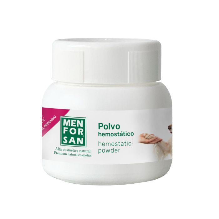 Men For San Polvo Hemostático 30 gr con Sulfato de Aluminio para Acelerar Coagulación. Tapona Pequeños Sangrados, Cortes Uñas, Arañazos. Resultados Inmediatos.