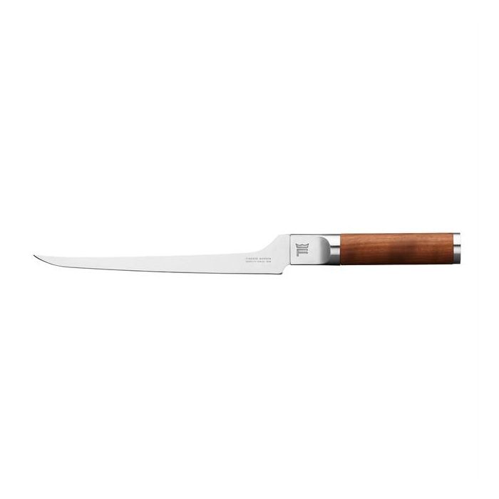 Fiskars 1026423 Cuchillo de Filete Norden Fillet Steak 20 cm Acero Inoxidable con Mango de Madera