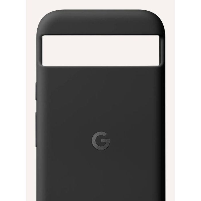 Google Funda Pixel 8a Obsidian de Silicona, Antimancho, Resistente a Caídas y Fabricada con al menos 38% Materiales Reciclados