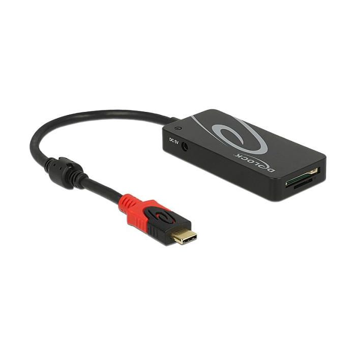 DeLOCK HUB USB 3.0 con 3 Puertos USB Type-A y Lector de Tarjetas SD/MicroSD, USB Type-C™, Negro 1 DeLOCK HUB USB 3.0 con 3 Puertos USB Type-A y Lector de Tarjetas SD/MicroSD, USB Type-C™, Negro 1