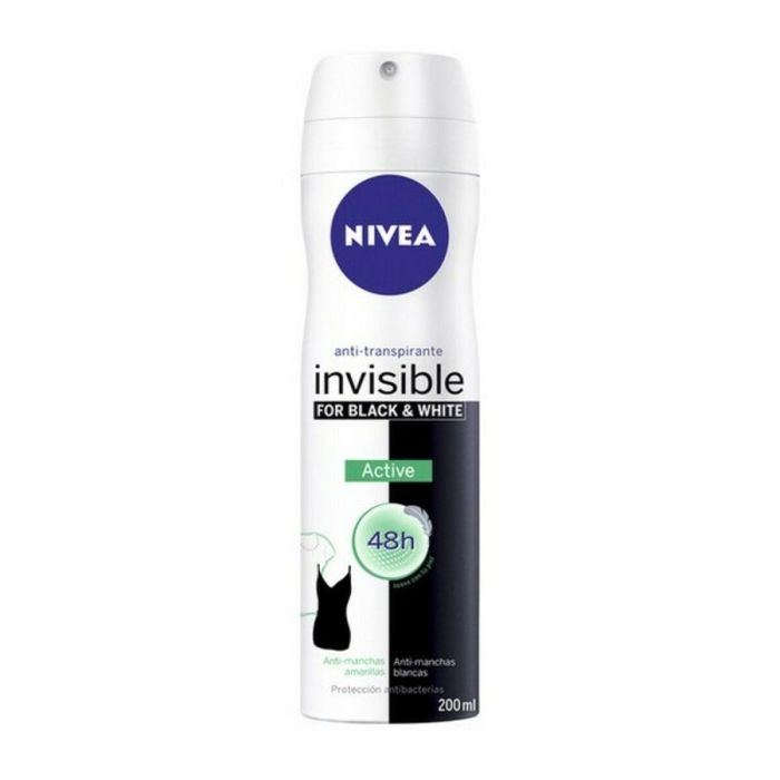 Nivea Invisible Black & White Active Anti-Transpirante Spray