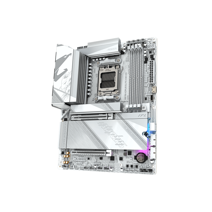 Placa Gigabyte X870 Aorus Elite X Ice,Amd,Am5,X870,4Ddr5,256Gb,1Hdmi+2Usb4,2Sata6+2M.2,5Gblan+Wifi7+Bt5.4,10Usb3.2,Atx 3