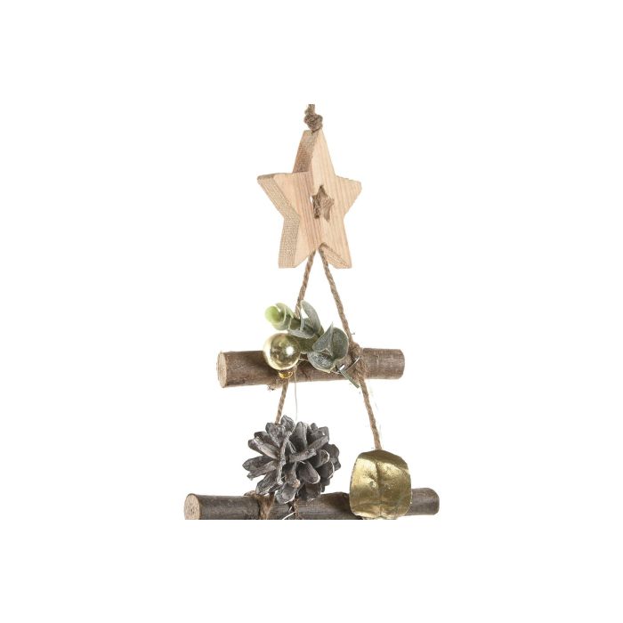 Decoracion Colgante Navidad Moderna DKD Home Decor Dorado Verde 6 x 80 x 58 cm (2 Unidades) 2