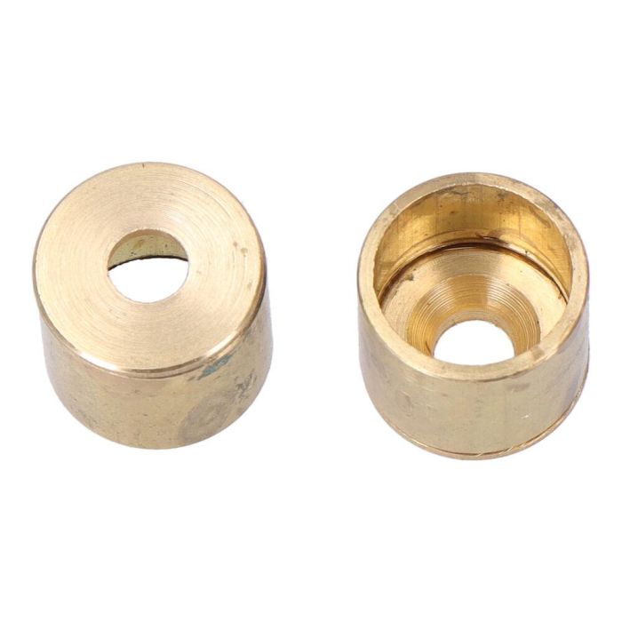 Edm Soporte barra armario Ø12 mm de latón - Pack 2 unidades