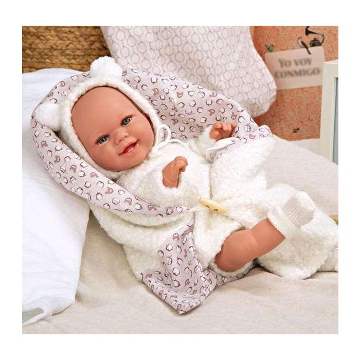 Muñeca elegance 35 cm babyto blanco c/manta (muñeco de peso) 5