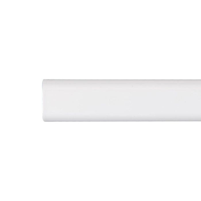 Barra armario ovalada metal blanco 100cm cintacor - storplanet